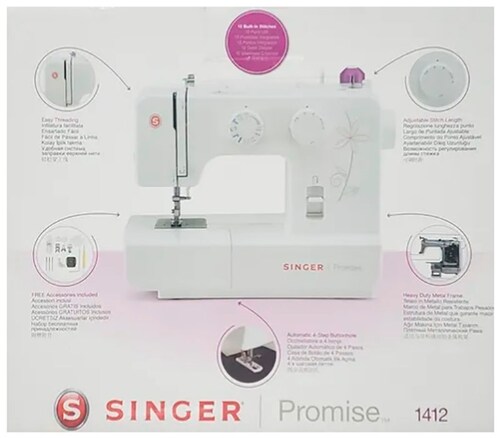 Maquina De Coser Singer Modelo Promise 1412 IDELA PARA TODO MOMENTO