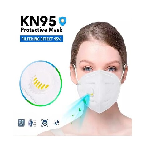 20 Mascarilla tapabocas kN95 Con Válvula