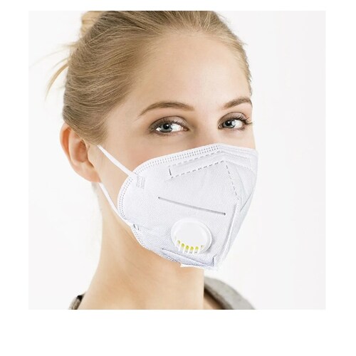 20 Mascarilla tapabocas kN95 Con Válvula