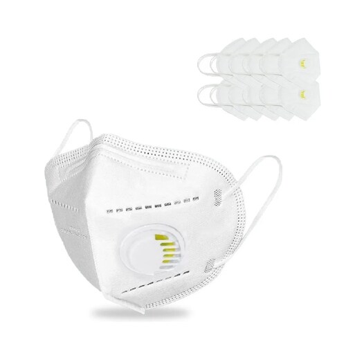 20 Mascarilla tapabocas kN95 Con Válvula