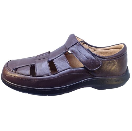 Huarache Café Especial Pie Delicado ó Diabético Hombre Doble Ancho Enco Footwear