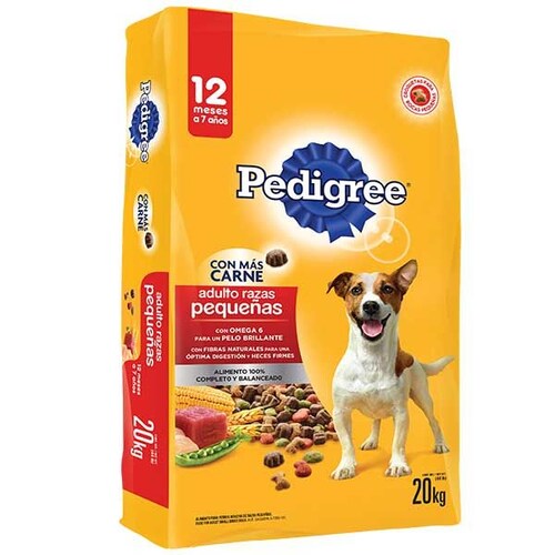 ALIMENTO PARA PERRO  PEDIGREE ADULTO RAZAS PEQUEÑAS 20KG