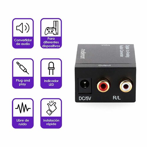 CONVERTIR AUDIO DIGITAL A ANALOGICO 5.1 en Tecnología › Electrónica de  consumo