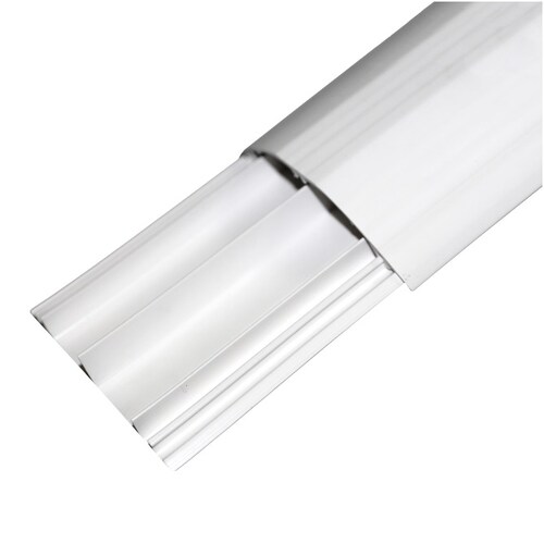 DUCTO MEDIA CAÑA THORSMAN PARA PISO 4 PZAS DE 1.22 MTS C/U (4FT) BLANCO 9400-01250.