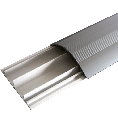 DUCTHO MEDIA CAÑA TAPA DE ALUMINIO Y BASE DE PVC PARA PISO MARCA THORSMAN 2 PZAS 8802-80300