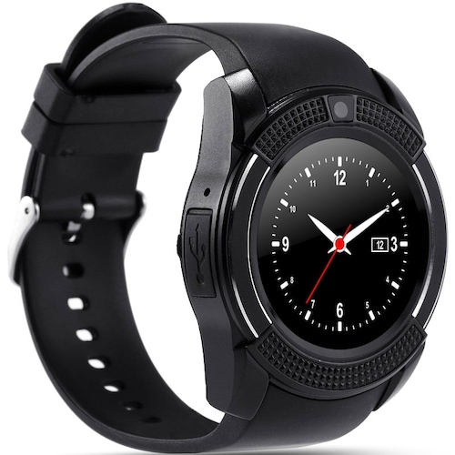 Fralugio Smartwatch Reloj Inteligente con Camara y Grabadora de Voz Mod V8