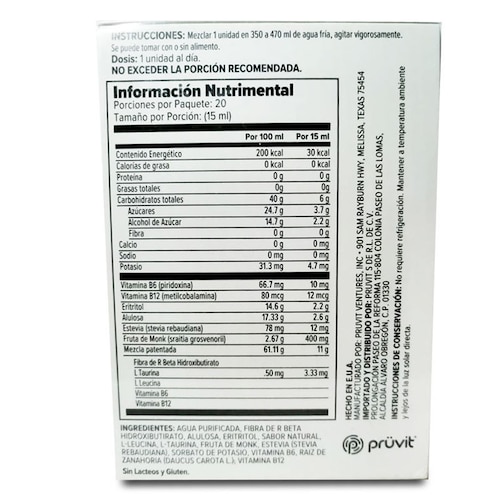 Pack de 5 Cetonas Exógenas KETO//os Sin cafeína, Sabor dulce agrío.