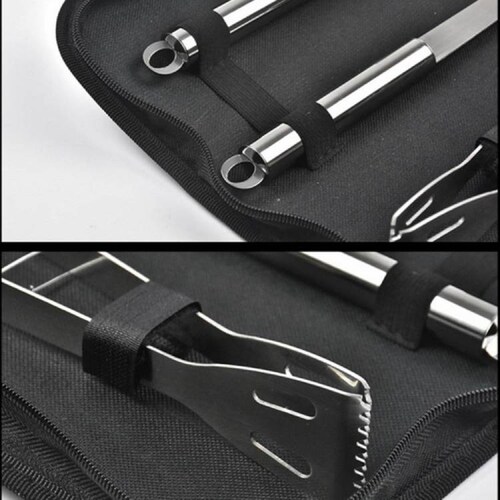 Kit Set Parrillero Accesorios Asador Utensilios Asar Carne