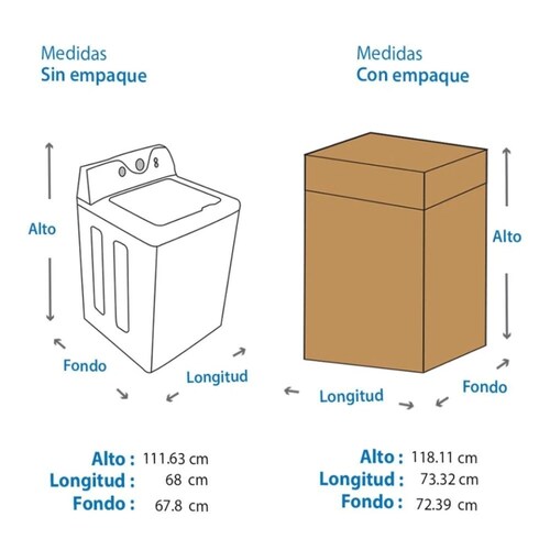Lavadora Mabe LMA71215WGAB 21 Kg Silver ORT