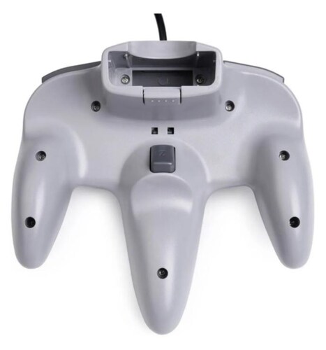 Control Retro Usb Tipo Nintendo64 N64 Compatible Con Pc Gris