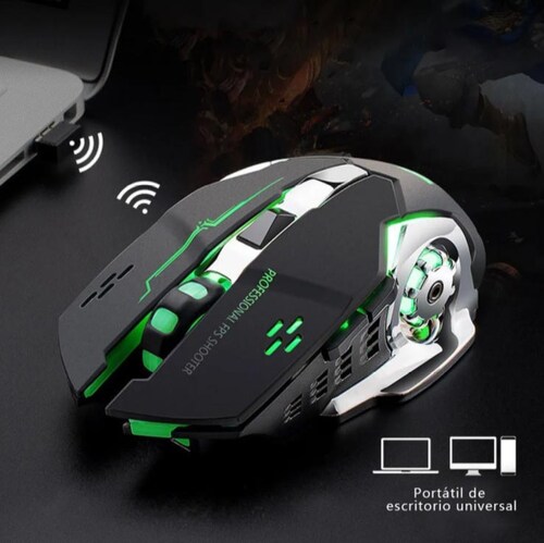 Mouse Gamer Led Rgb Inalambrico Wireless