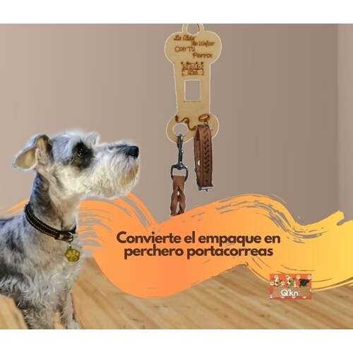 Correa de paseo, piel 1.2cmx1.80m para perro.