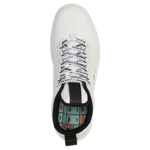Tenis K-Swiss Monopoly de Piel Blanco