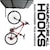 Gancho para colgar bicicleta vertical en tubo o techo c/goma Steel&TrucksHh-001r