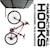 Gancho para colgar bicicletas vertical en tubo o techo Steel&Trucks Hh-002am
