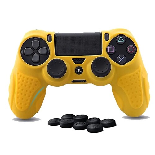 Ps4 Funda Antideslizante De Silicona (amarilla)