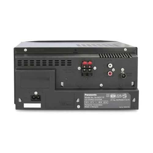 Minicomponente Panasonic SC AKX110PNK 3300W USB CD Bluetooth ORT