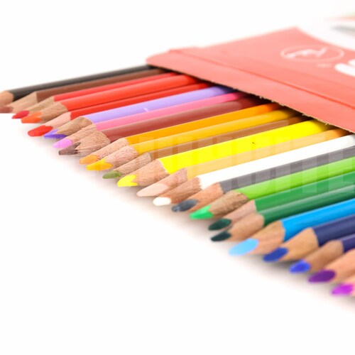 Colores Acuarelables 24pzas Triangulares Kores