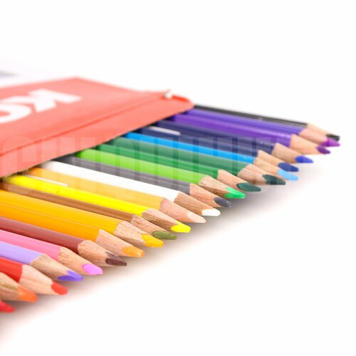 Colores Acuarelables 24pzas Triangulares Kores