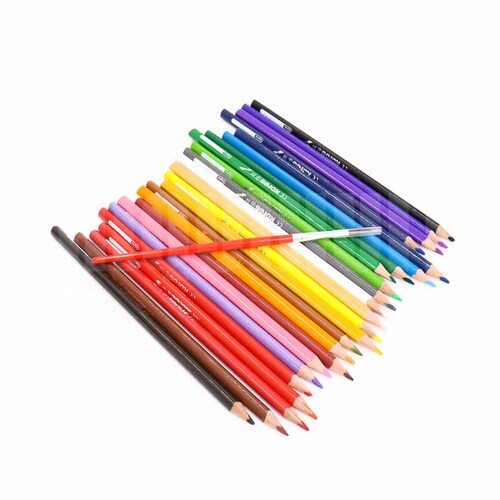 Colores Acuarelables 24pzas Triangulares Kores