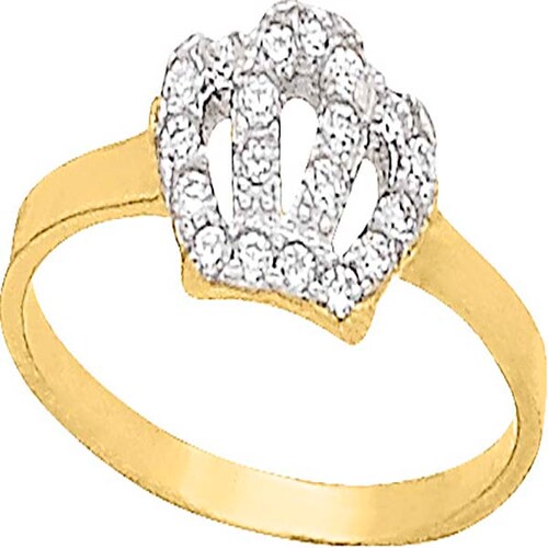 Anillo Corona Para Princesa Oro 10 K + Obsequio