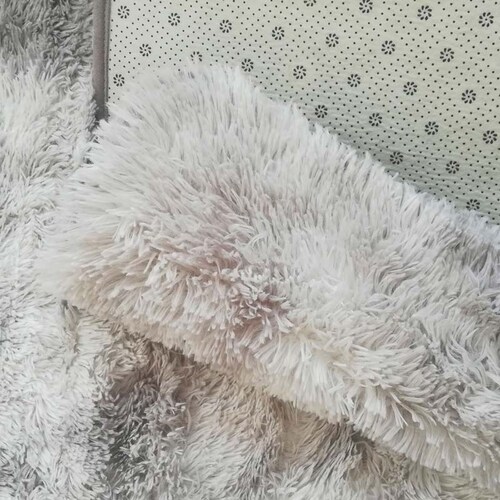 Tapete Decorativo Afelpado Motley 110cm x 60cm de Fibra Larga Ultra Suave y Caliente Ideal para Sala recamara