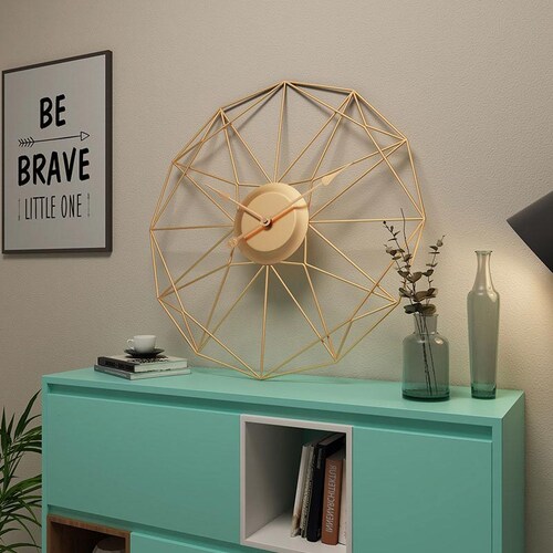 Reloj de Pared 50 cm metÃ¡lico industrial silencioso