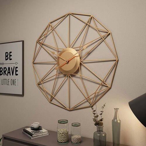 Reloj de Pared 50 cm metÃ¡lico industrial silencioso