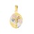 Medalla Oval Cristo Oro Florentino 14 K 