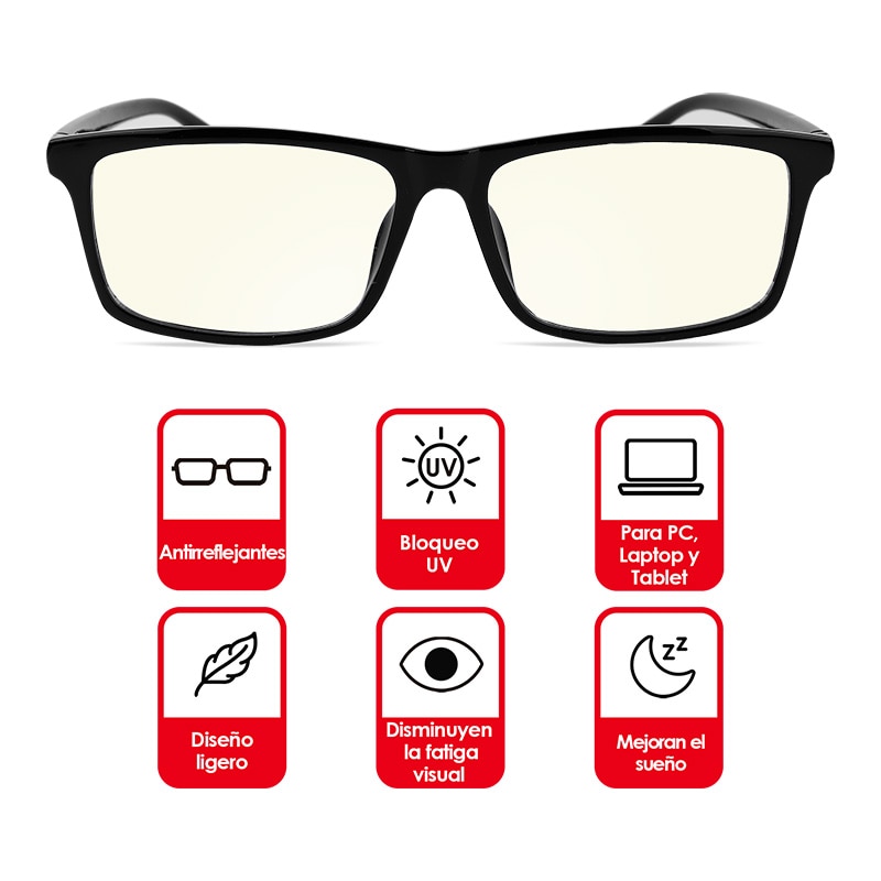 Lentes contraluz de online computadora