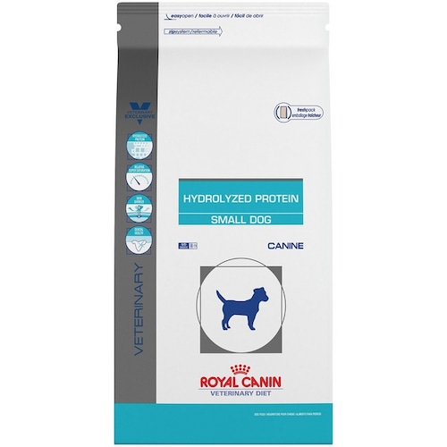 Royal Canin Dieta Veterinaria Alimento para Perro Raza pequeña Proteina Hidrolizada HP para la Intolerancia al Alimento 4 Kg