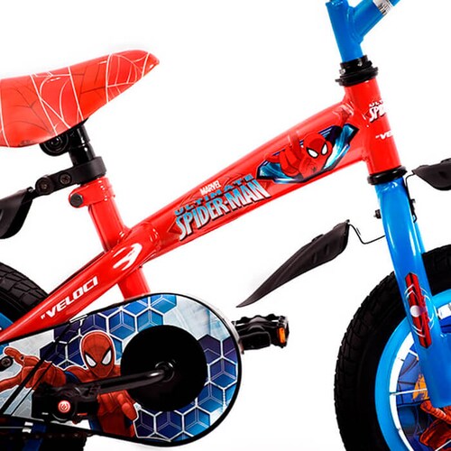 Bicicleta Veloci Spiderman Be, R12 Rojo