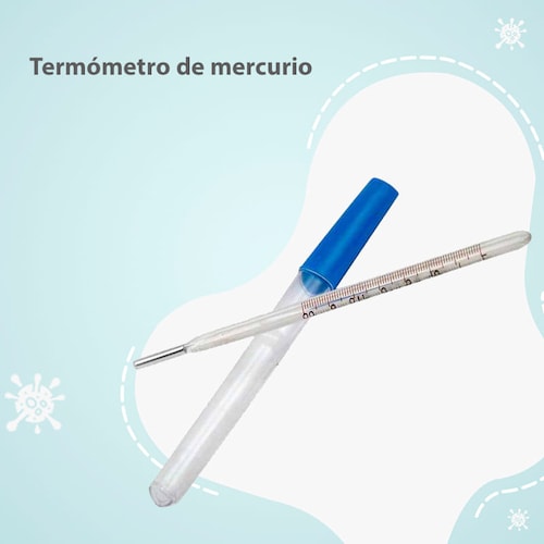 Caja de 12 Termómetros de mercurio