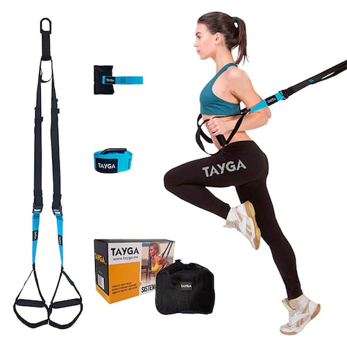 Tayga set de cuerda de suspensión fitness con accesorios 