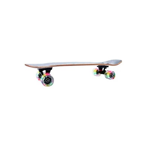 PATINETA SKATEBOARD Tradicional  Diseño Calavera Llantas Luz Led Trucks Goma