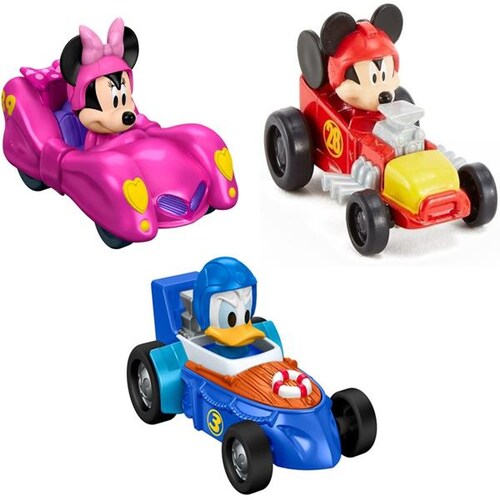 Set De Carritos Mickey And The Roadster 3 Pz