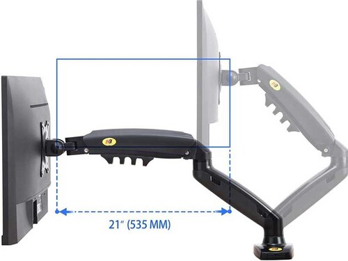 Soporte de Escritorio Doble North Bayou NB F160 para monitores de 17" a 30"