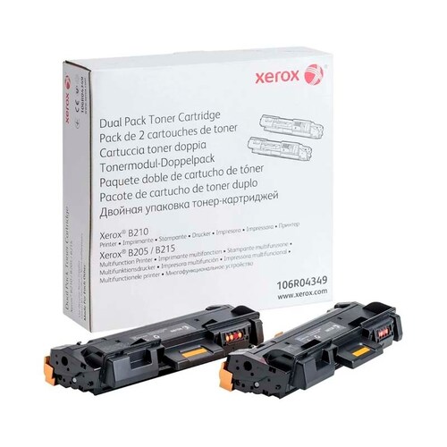 Tóner Xerox Negro B205 B210 B215 6,000 Páginas 106R04349 .