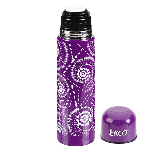 Termo de Viaje Ekco 500ml Acero Inoxidable Espiral Morado