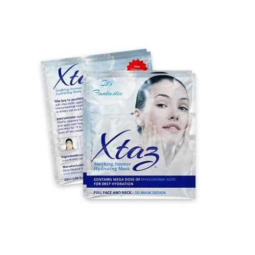 Xtaz Mask, 5 Mascarillas Hidratantes , Con Ácido Hialurónico