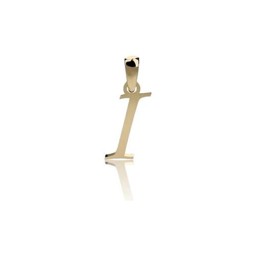 Dije Inicial Letra I Oro 14 K.