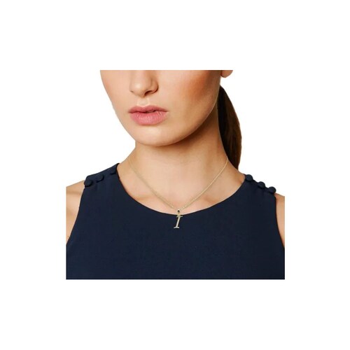 Dije Inicial Letra I Oro 14 K.