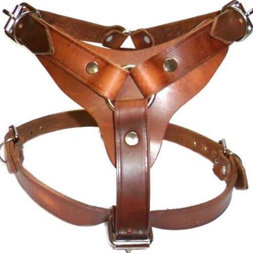 Pechera de piel para perro grande