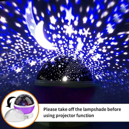 Proyector de estrellas Gadgets & fun para niños lampara de noche giratoria 