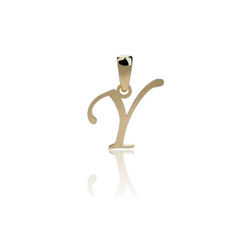 Dije Inicial Letra Y Oro 14 K