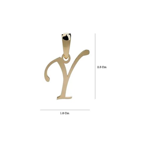 Dije Inicial Letra Y Oro 14 K