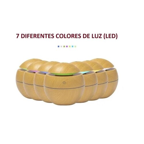Humificador o Difusor de bambú Gadgets & fun cuenta con luz led ideal  para aceites esenciales o aroma terapia 135 ml