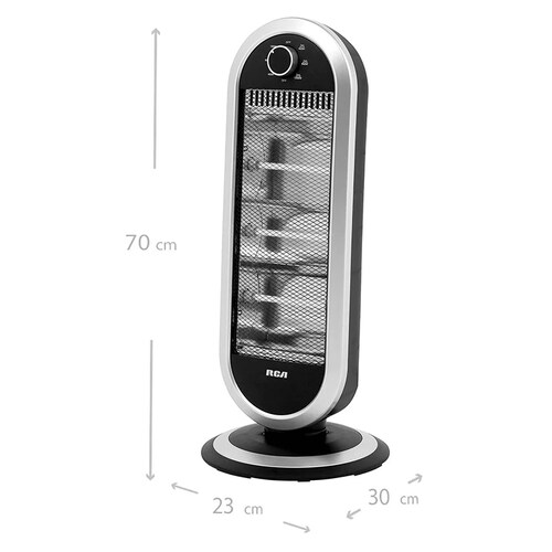 Calefactor Oscilatorio RCA RCH3 de Torre 3 Niveles Plata  GV