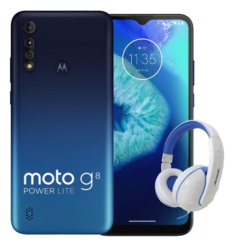 Celular Moto g8 Power Lite 64GB - 4GB + Audifonos