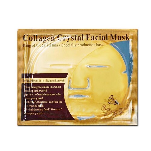 Lote paquete de 10 mascarillas Oro Colágeno Dorada Antiedad Antiarrugas Hidratante